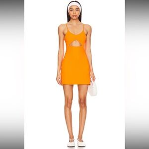 Beach Riot Jewel Dress in Sunshine Haze Waffle with shorts Size Large